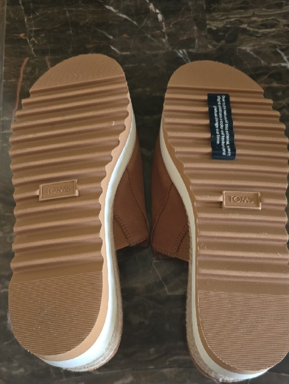 Toms Tan Diana Mule Wedge Sandal - Picture 4 of 5